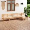 Vidaxl 5-Cz. Garden Lounge Set, Solid Pine Wood
