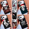 Santa Skull Funny Xmas Phone Case for iPhone 17ProMax 12 13 14 15 16e 17 Pro Max Plus Air Cover