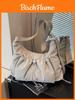 Borsa a tracolla in nylon stile coreano alla moda con chiusura a coulisse per uso quotidiano casual