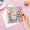 6pcs DIY Diamond Painting Greeting Card Set Rhinestone Diamond Art Mosaic Postcards Creative Birthday & Thanksgiving Card Kit