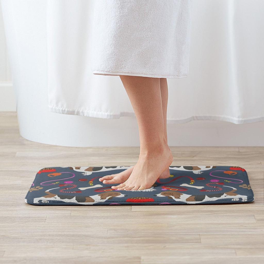 1PC Puppy Playfround Kitchen Rug Non-Slip Door Mat Pop design Bathroom Rug Bath Mat Carpet for Home Sink Laundry ecoreeree