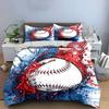 "Baseball Themed Art Set" Soft Comfortable Duvet Cover Bedding Set Included 1*Duvet Cover & 2*Pillowcases Gift