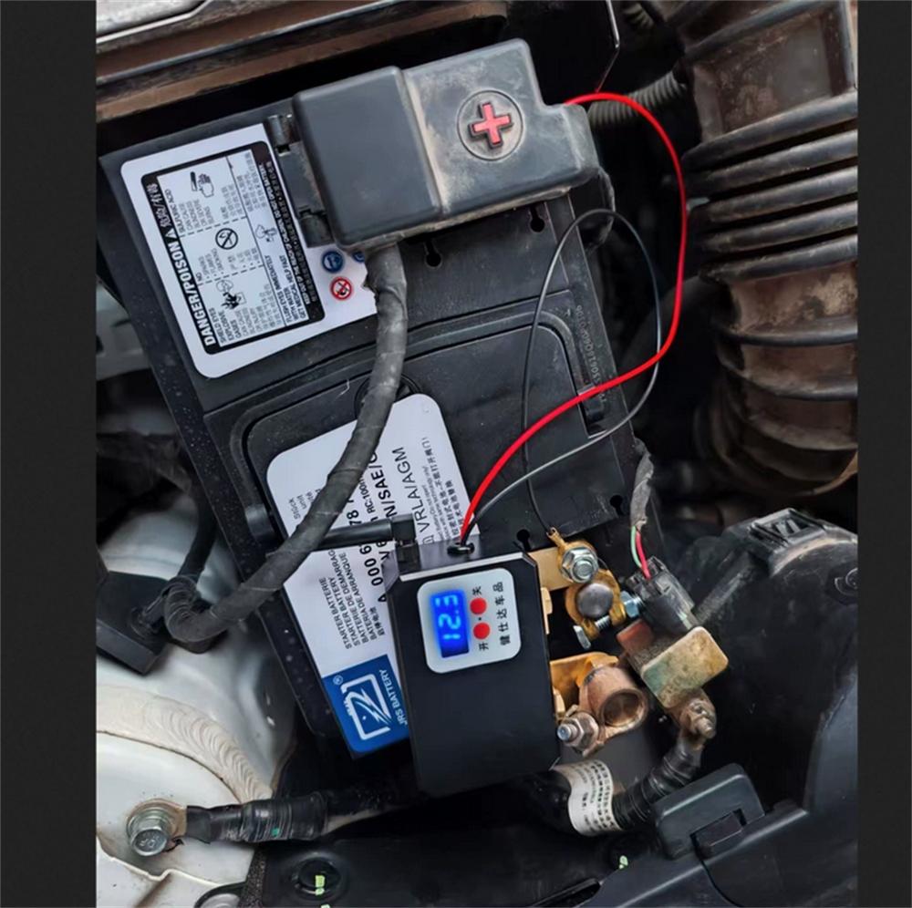Trådløs Dobbelt Fjernbetjent Bilbatteri Afbryder Hovedafbryder Afbryder Voltmeter
