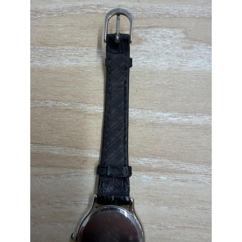 Used CREDOR Watch Ladies Silver Black Working Item