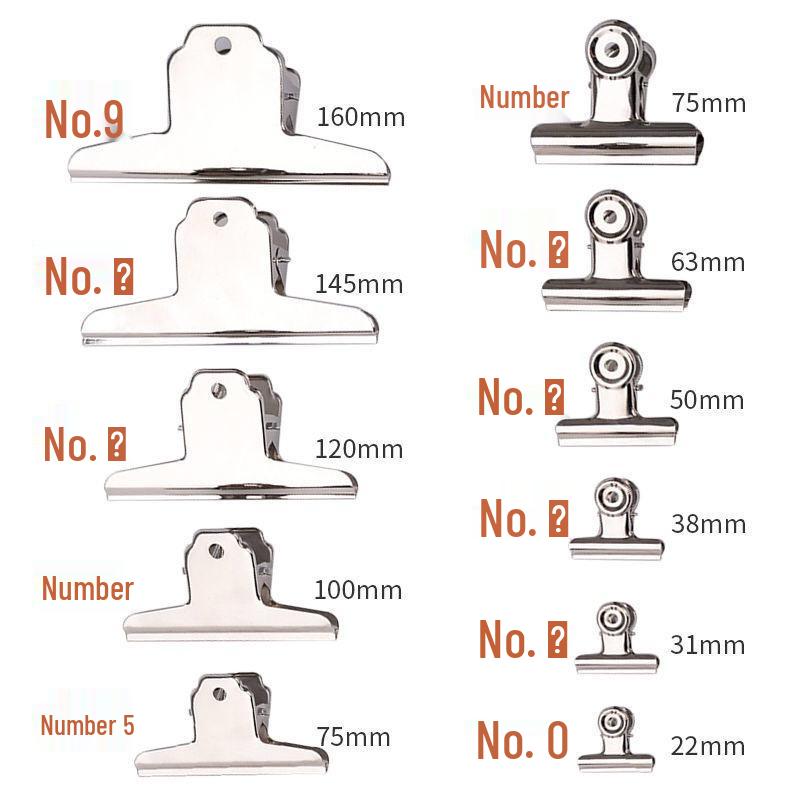 Mountain-Shape Stainless Steel S/L Clip for Stationery or Bills
