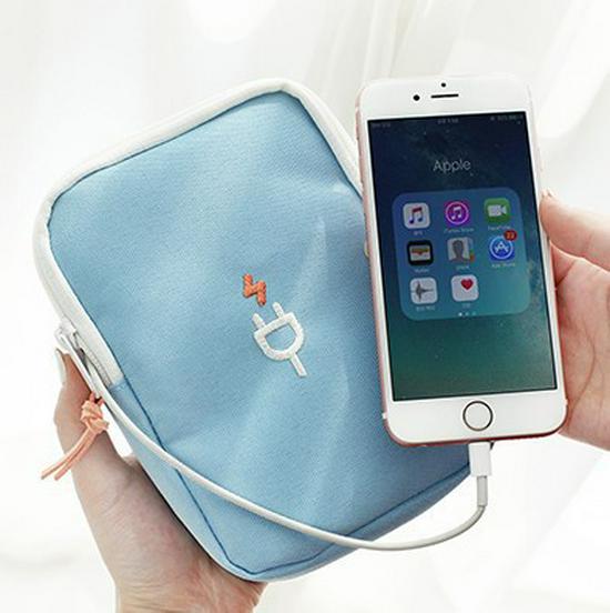 Twilight City Travel Charger & Earphone Organizer Bag