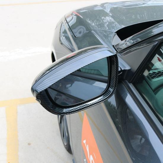 Carbon Fiber Rearview Mirror Rain Eyebrow Cover Trim For Honda Accord 2023 2024