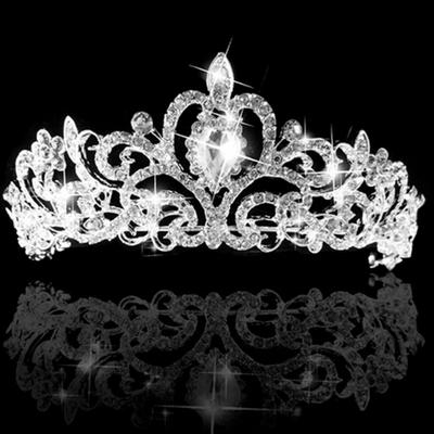 Frauen Krone Feine Verarbeitung Mode Leichtgewicht Strass Braut Prinzessin Tiara für