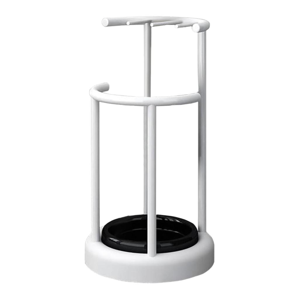 Metal Umbrella Stand Rack Storage Bucket Large Capacity Drip Tray Umbrella Holder for Supermarket Hotel Entry Hallway Corridor