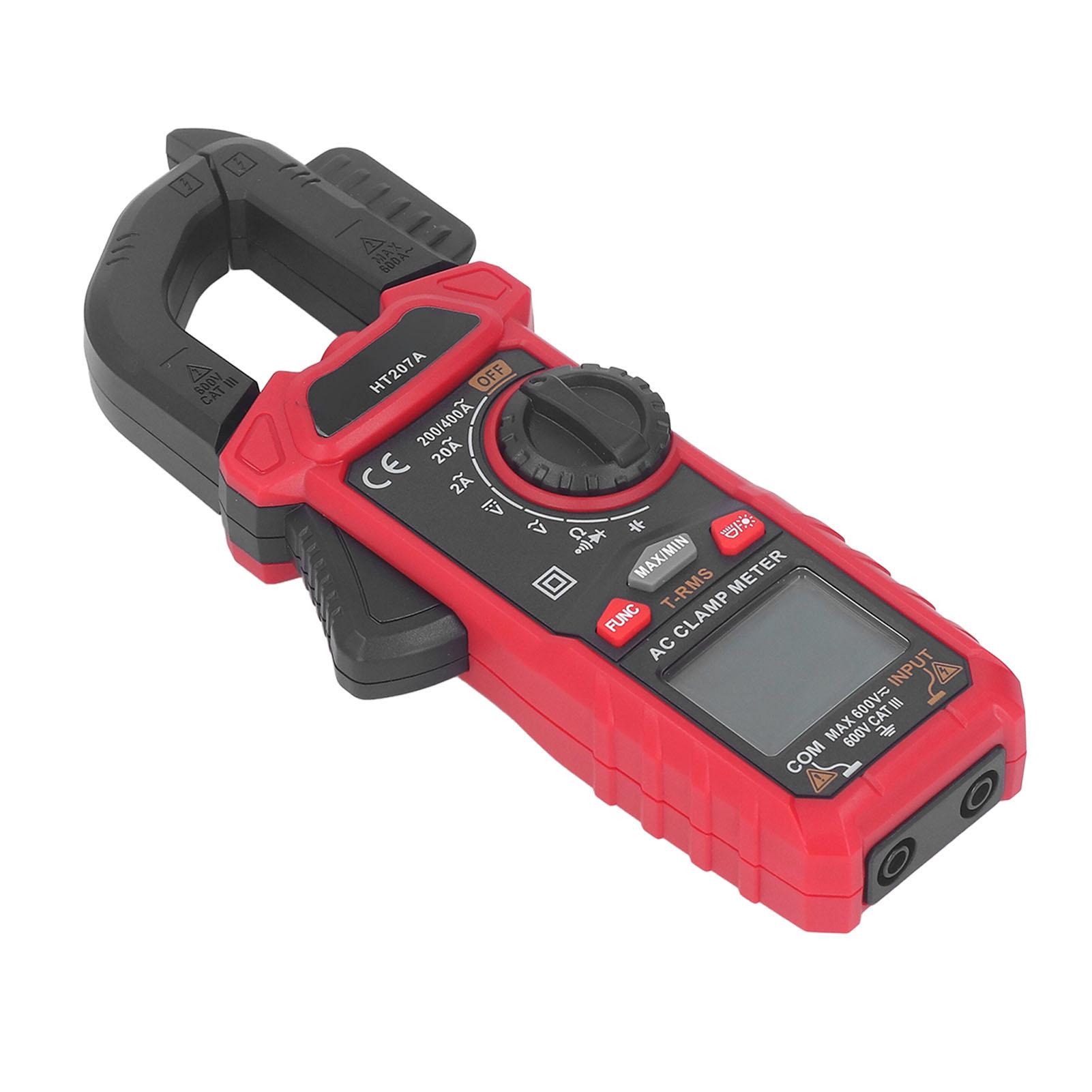 

Цифровий струмовимірювальний кліщ РК-екран Мультиметр AC DC Безконтактний тестер напруги Струм Опір