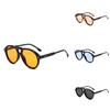 Leopard Pattern Eyewear Unisex Vintage Pilot Glasses Antiultraviolet Sun Shield For Travel