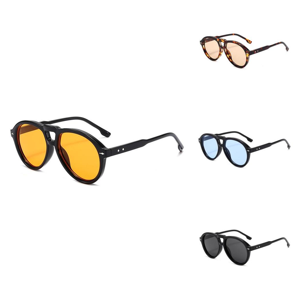 Leopard Pattern Eyewear Unisex Vintage Pilot Glasses Antiultraviolet Sun Shield For Travel