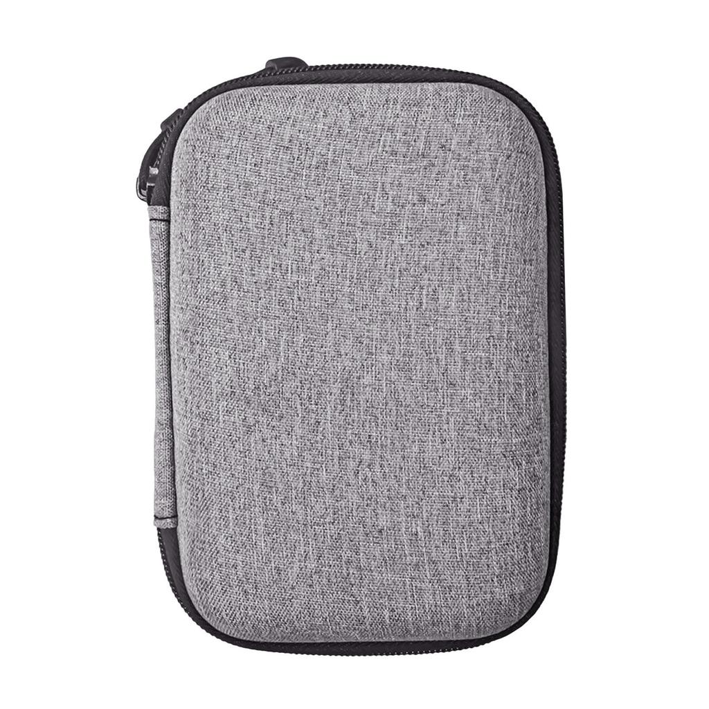 AI Voice Recorder Travel Case Water Proof EVA Shockproof Foam Large Capacity Carrying Bag for PLAUD NotePin Grey