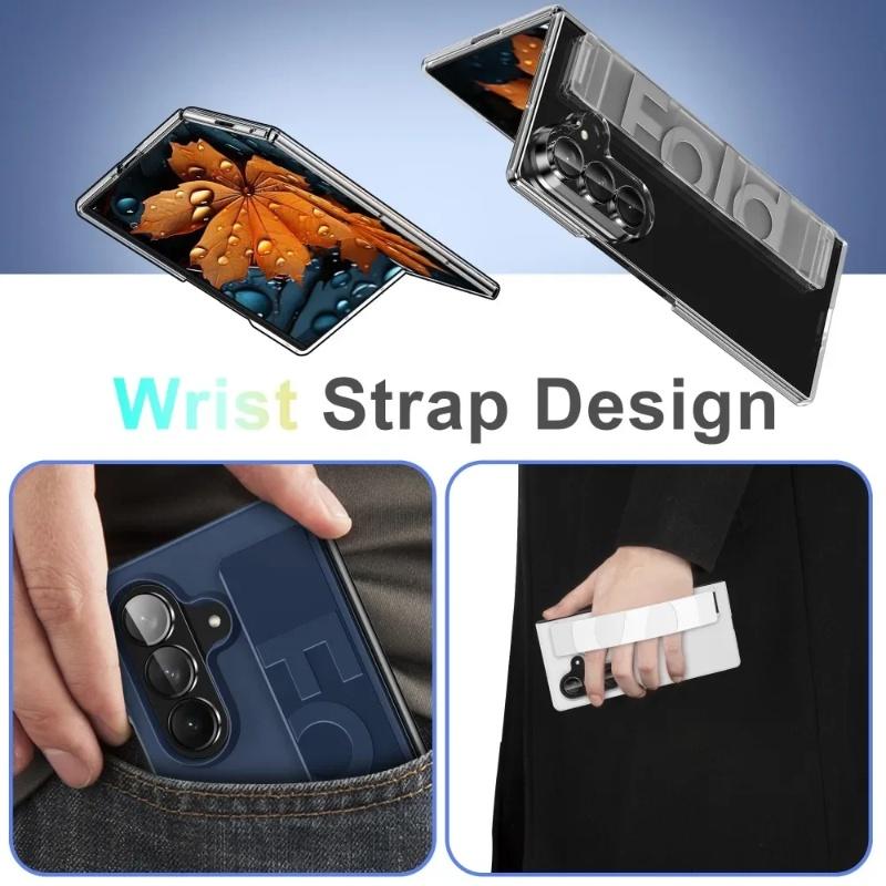 Soft Silicone Wristband Phone Case For Samsung Galaxy Z Fold 8 Ultra Fold 7 6 5 4 3 S26 S25 S24 S23 Ultra Plus Ultra-Thin Cover