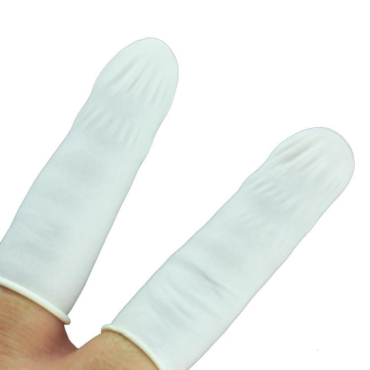 Disposable White Latex Manicure Finger Covers