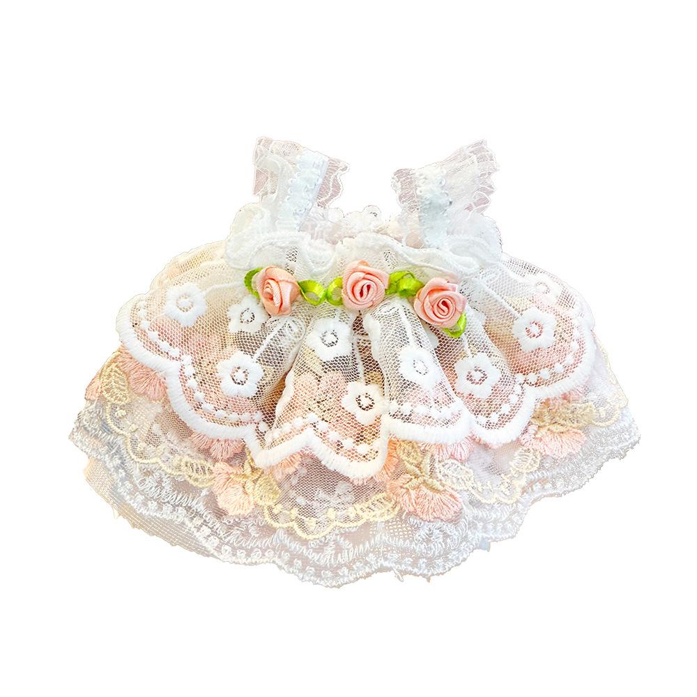 The New Model Is Suitable for Labubu The Rose Dress Plush Doll Shoulder Strap Skirt Cotton Doll Princess Dress and Accessories