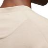 Y-3 Camiseta Unissex de Manga Longa com Caimento Solto, Ombros Caídos e Estampa de Letras Marrom Claro IV8233