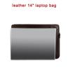 Genuine Crazy Horse Leather Laptop Sleeve Case 14-inch MacBook Pro M1/M2/M3 Men Women Neutral Style Handheld Bag
