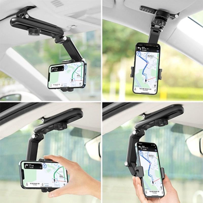 Universal Sun Visor Car Phone Holder - Multi-Function Navigation Mount