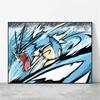 Canvas Wall Art Pokemon Genga Aesthetic Poster Cuadros Best Gifts Kid Action Figures Modern Home Modular Painting Waterproof