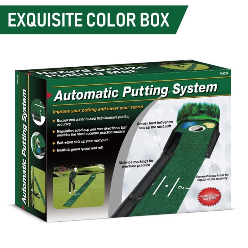 Light weight ABS Golf Practice Mat with Noise Reduction Surfaces for Quiet Durability Use at Homes or Course
