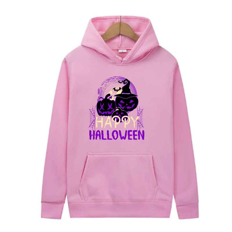 Men Long Sleeve Hoodie Christmas Black Pumpkin Print Autumn Casual Fashion Pullover Street Trend Hooded Sweatshirt Creative Tops