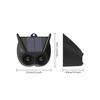Répulsif solaire anti-animaux pour l'extérieur, lampe d'avertissement
