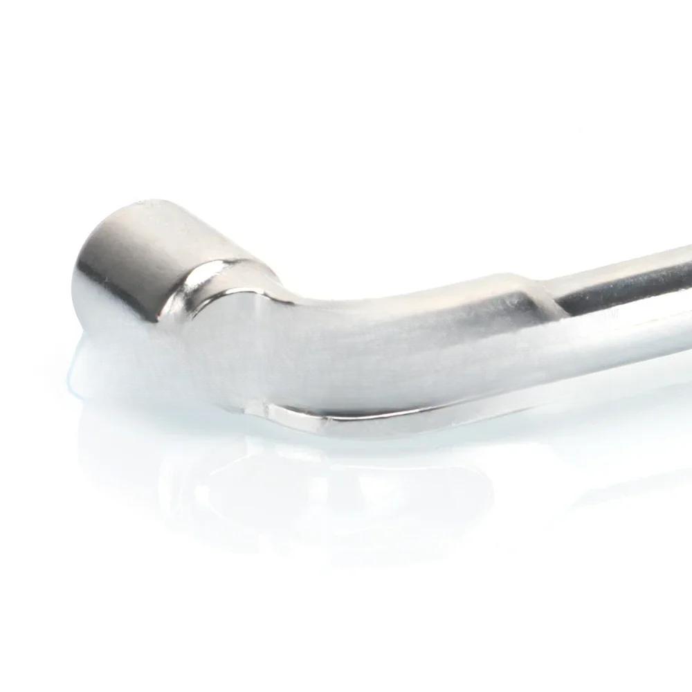 12 mm abgewinkelter Steckschlüssel mit Durchgangsloch, L-Typ, Chrom-Vanadium