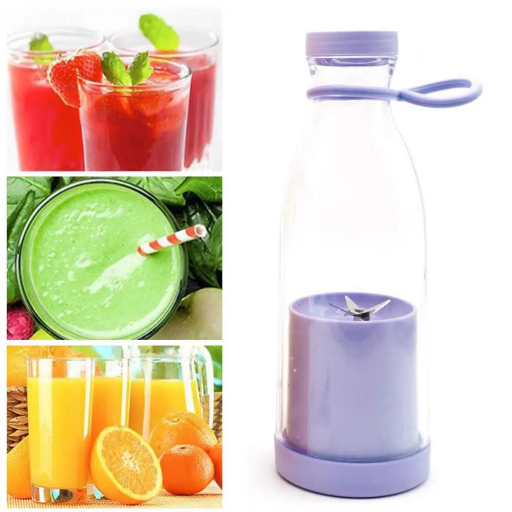 Electric juice cup rechargeable smoothie maker suitable for blending fruits and vegetables comes with a travel cup with 6 blades
