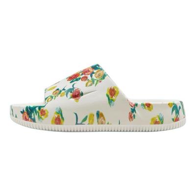 Calm Slide Floral Comfortable Versatile Non-Slip Slide Sandals Men Footwear White Green Red HF1069-100