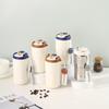 Stainless Portable 420ml Steel Thermos Water Bottle Carrying Rope  Cup Coffee