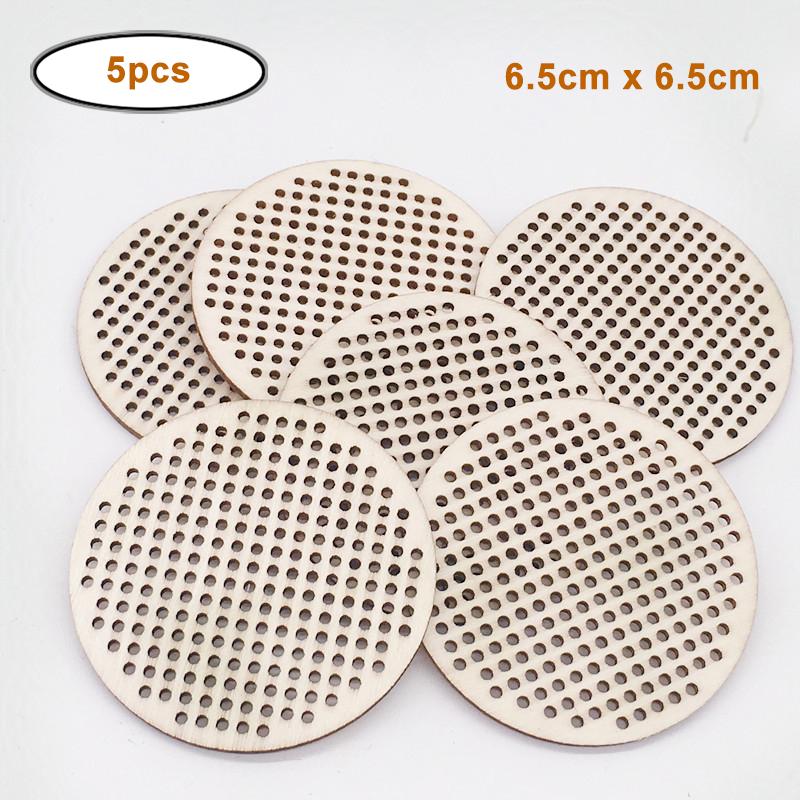 5pcs wood cross stitch, unfinished wooden oval/heart wood sweing kit for cross stitching DIY Engraving Painting Wedding Decor