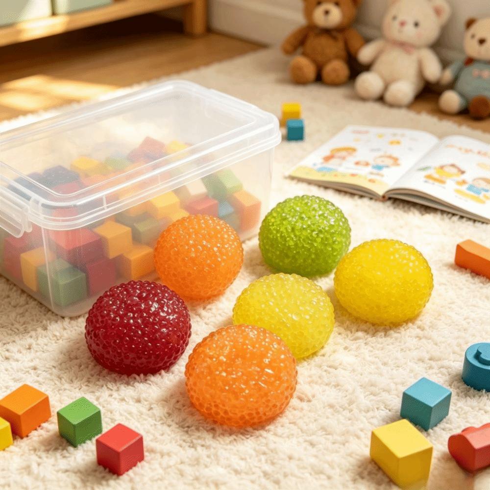 Weiche knusprige Hautball langsamer Rückprall Squishy Fidget Spielzeug Eisriss Kristallkugel Entspannendes Spiel