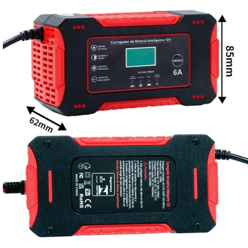 Intelligent Charging Motorcycle Battery Charger 12V 6A Battery Repair Charger  Vehicle Repair