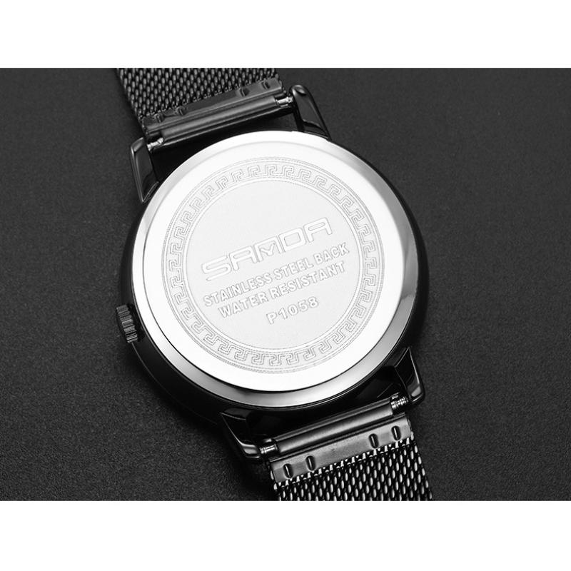 SANDA Neue Herrenuhr Mode Herrenuhr Serie Rad Personalisierte Lässige Skelettierte Herrenuhr Wasserdichtes Netzwerk mit Quarzwerk