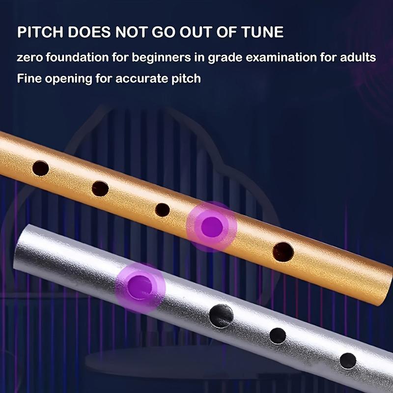 1 Stück authentische irische Pfeifenflöte, C/D-Tonart, Tin Penny Whistle mit 6 Löchern, perfektes traditionelles irisches Musikinstrument