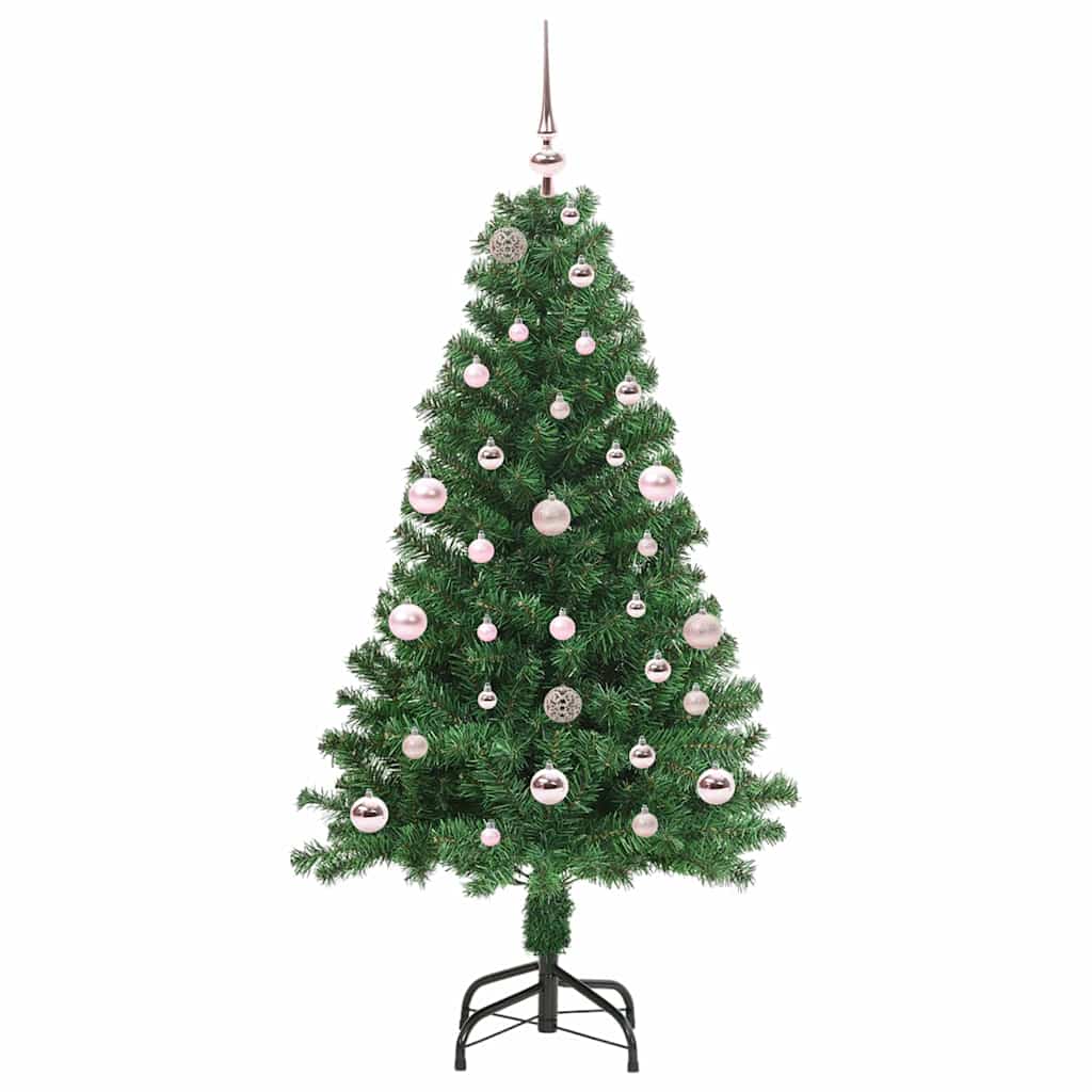 Artificial Christmas Tree with 150 LEDs and Stand Green 150 Cm