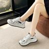 Internet celebrity platform dad shoes women 2025 autumn new casual sports women's shoes mesh super fire thin running shoes