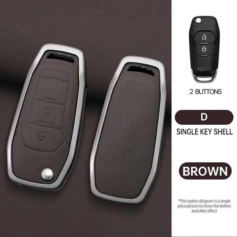 Zinc Alloy Remote Car Key Shell Case For Ford F150 F250 F350 Explorer Ranger KA Fiesta Mondeo Focus Kuga Escort Fob 2/3 Buttons