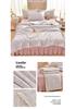 2026 Pure Cotton Double Gauze Lace Bed Skirt Summer Quilt: Cool Air Conditioning Four-Piece Set