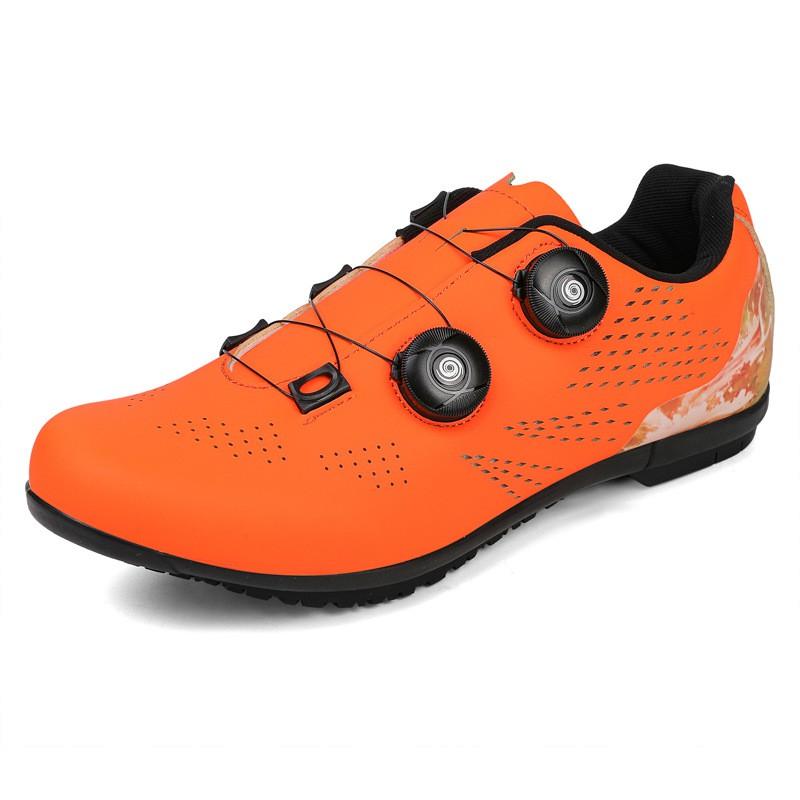 Dual-Buckle Cycling Shoes Road Mountain Bikes Men Women Hard Sole Rubber Outsole Breathable Supportive Fit