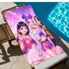 K-POP Stil Strandtuch Rosa Lila Farbverlauf Sternenhimmel Anime Design für Strand Pool Camping Outdoor