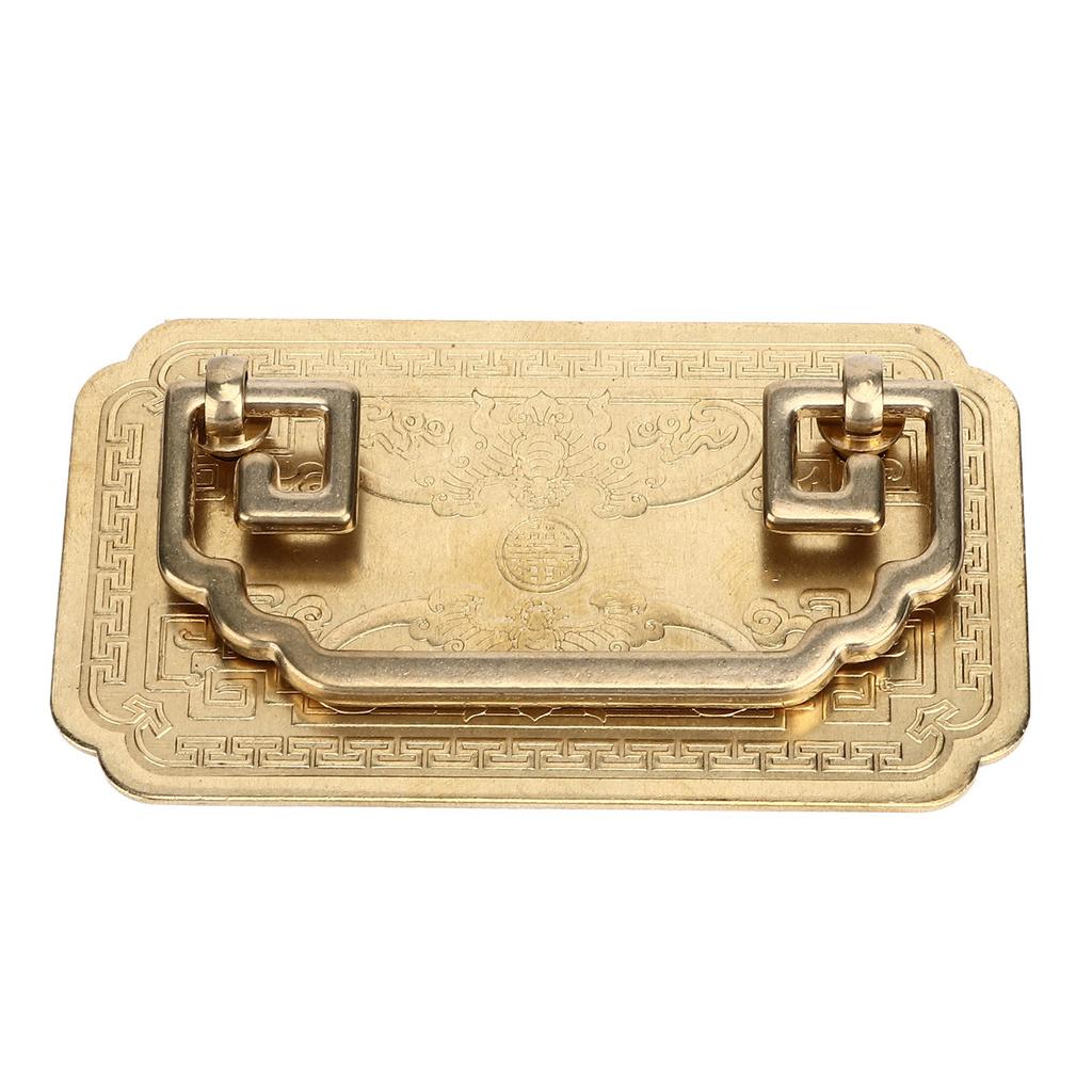 Antiker Schubladengriff Viereckiger Fledermausgriff Antiker Chinesischer Retro Schubladengriffe mit 2 Schrauben für Schranktüren