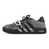 Adidas Grand Court Base 00s Synthetic Leather, Split Cow Leather Low top Skateboard Shoes Unisex Gray JR5542(Team478-)