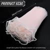4,37 Yard Blumenverpackungs-Netzgarn, Perlenrand-Blumenstrauß, Blumenverpackungspapier, DIY weißes, faltiges, gewelltes Netzgarn für Hochzeit, Geburtstag