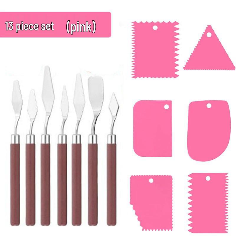 Art Spatula Set: Stainless Steel Palette Knife for Oil, Gouache, and Pastels