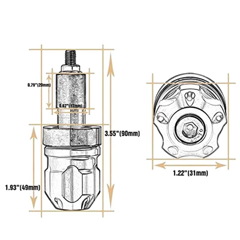 6 Farben Motorrad Lenkerenden Stecker Griffe Lenkerendkappen Schieber Motorrad für Honda Yamaha KTM Dirt Bike Zubehör