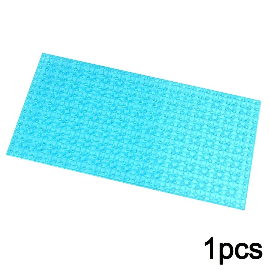 MOC Transparent Bulk Bricks 1x1 2x4 1x4 Clear Building Block Wall Panels and Baseplates
