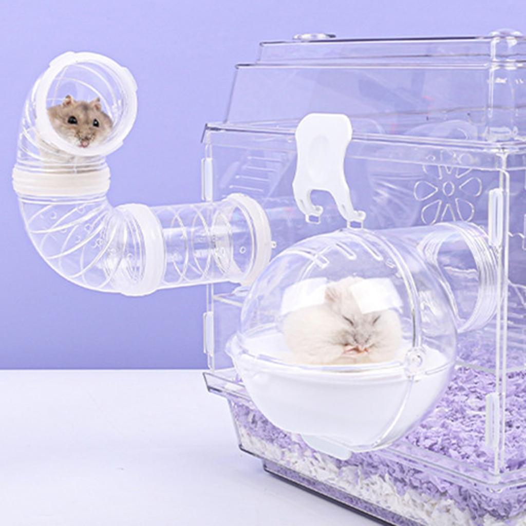 Hamstertunnel-Rohrspielzeug, Kaninchenspielzeug, durchsichtig, zum Selberbauen, Rohr für Hamster, Meerschweinchen, Rennmäuse, Spielrohr, Spielzeugrohr