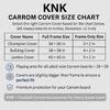 KNK Carrom Board Cover Champion Board Quality - Full & Half Carrom Cover with Extra Pocket for Coins, Striker & Powder (Bulldog Half Cover)
